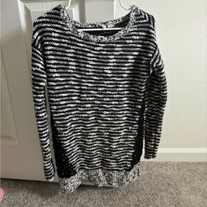 Anthropologie Moth wool Black & White Mini Sweater Dress
Small